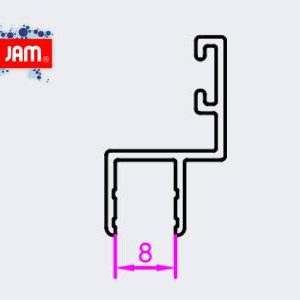 پروفیل درزگیر آلومینیومی تک لبه