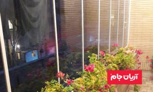 شیشه ریلی جمع شو بالکن