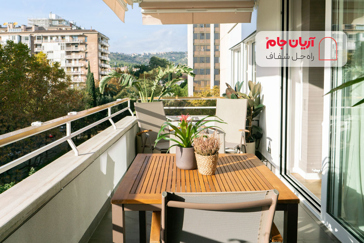 طراحی تراس کوچک