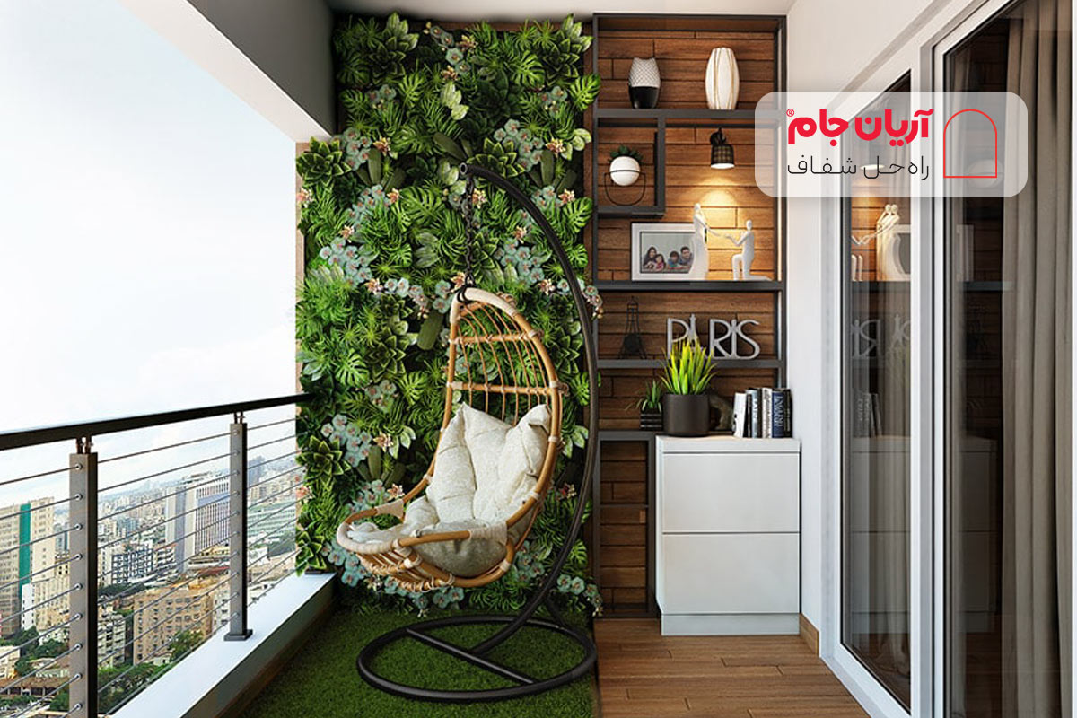 تراس شیشه ای مینیمال