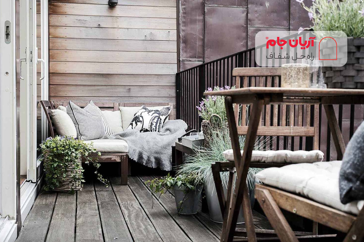 بالکن کوچک سبک روستیک