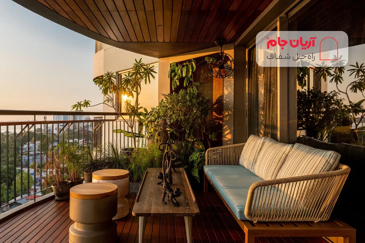 طراحی تراس مدرن