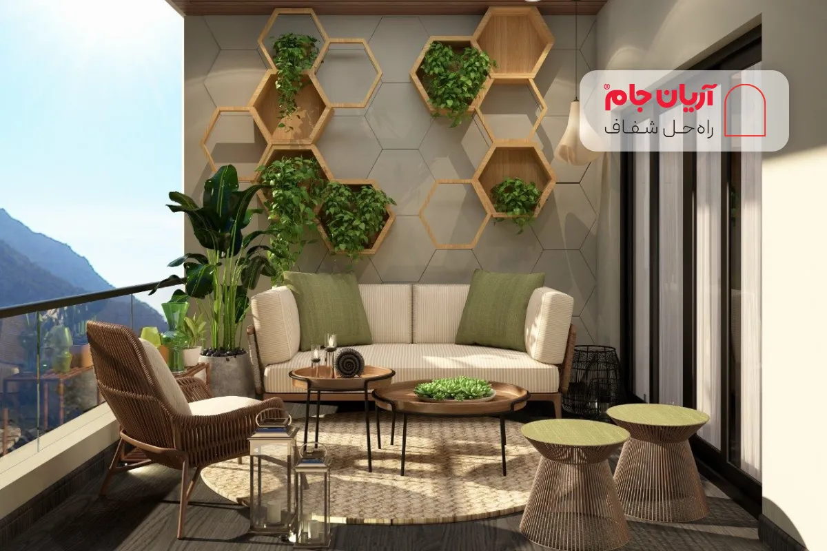 طراحی بالکن شیک