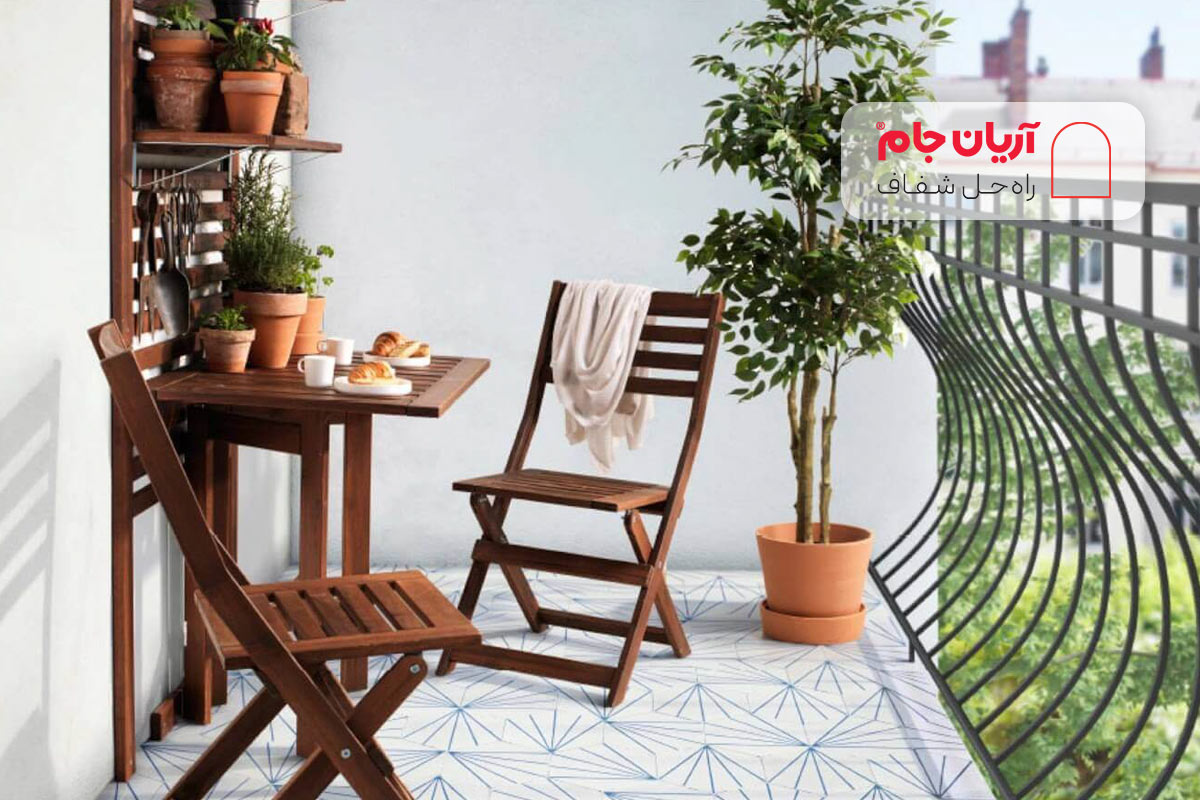 تراس ساده و مینیمال