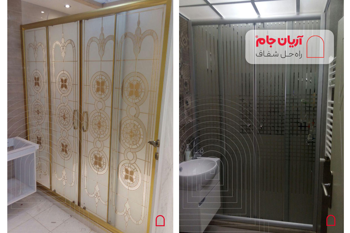 ابعاد کابین دوش شیشه ای