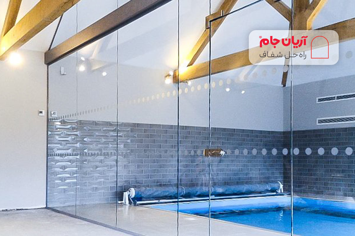 کابین شیشه ای برای جکوزی