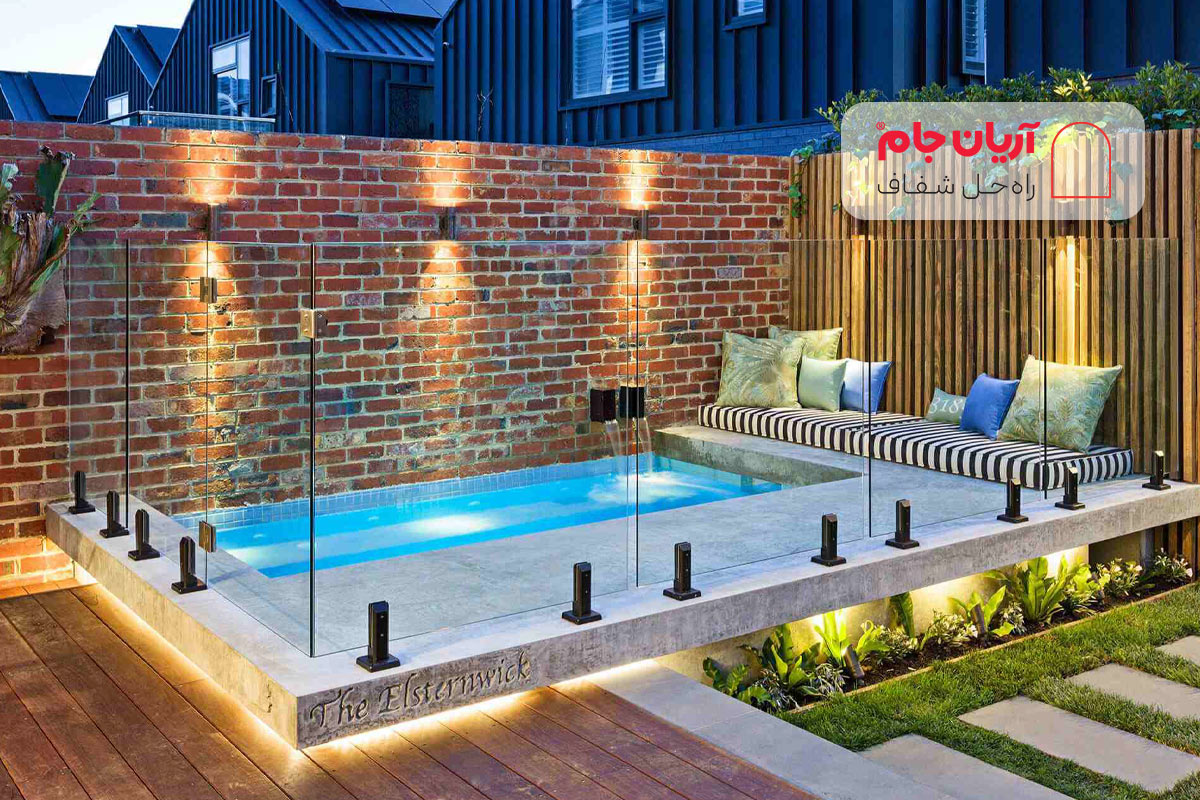 جان پناه شیشه ای