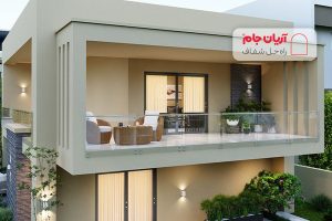 مدل جدید نمای بالکن ساختمان و خانه ویلایی