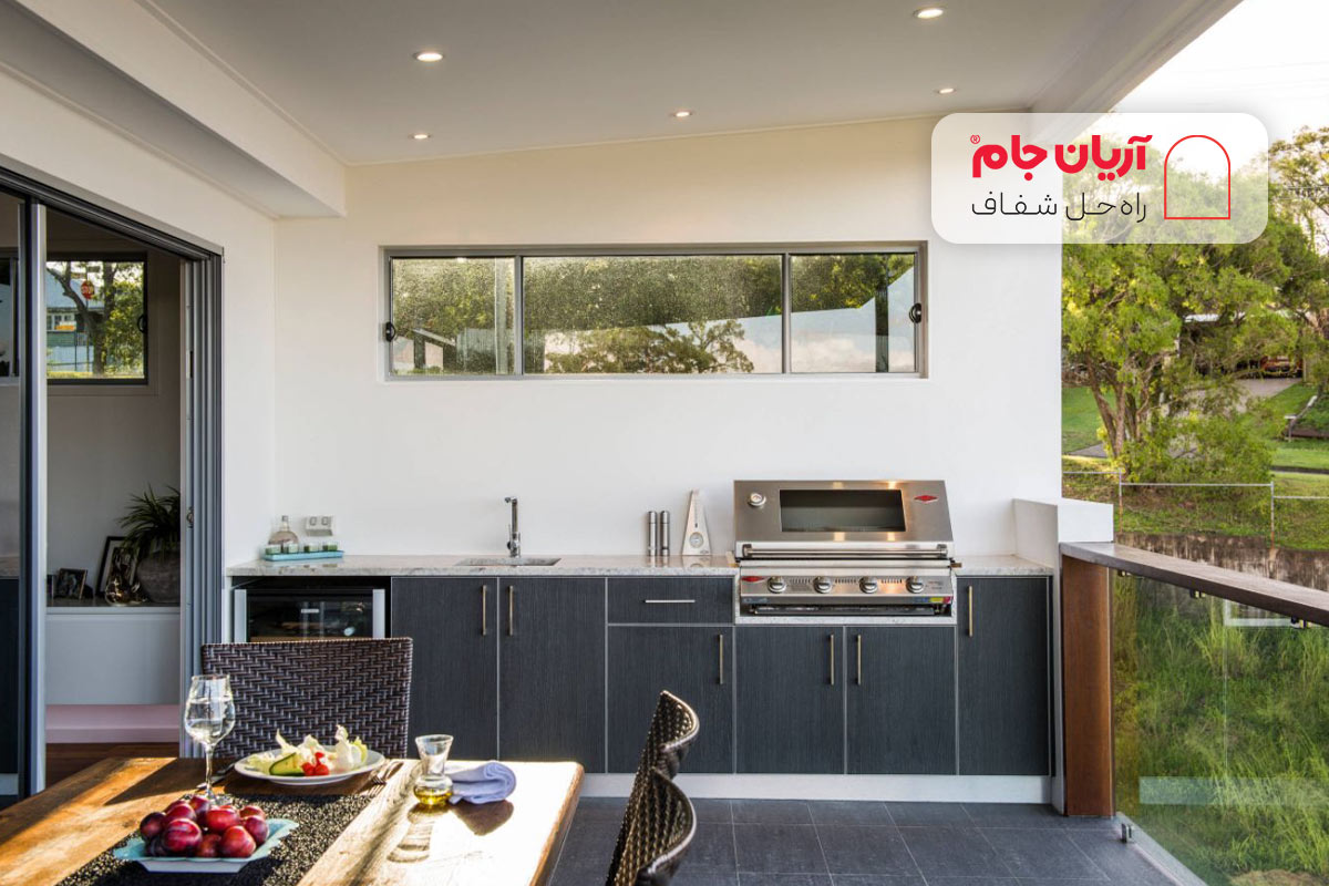 دکوراسیون آشپزخانه بالکنی