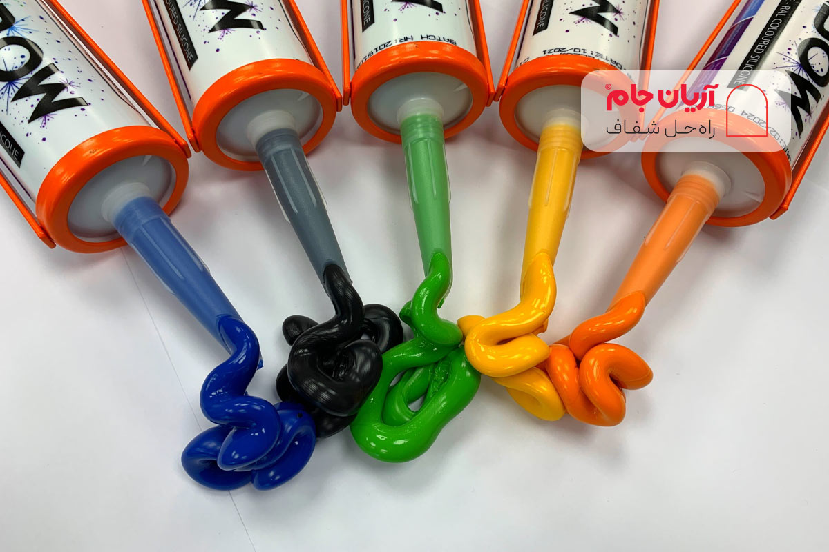 رنگ بندی چسب سیلیکون