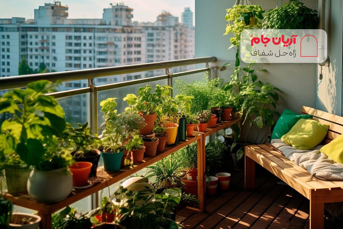 طراحی و چیدمان گیاهان در بالکن