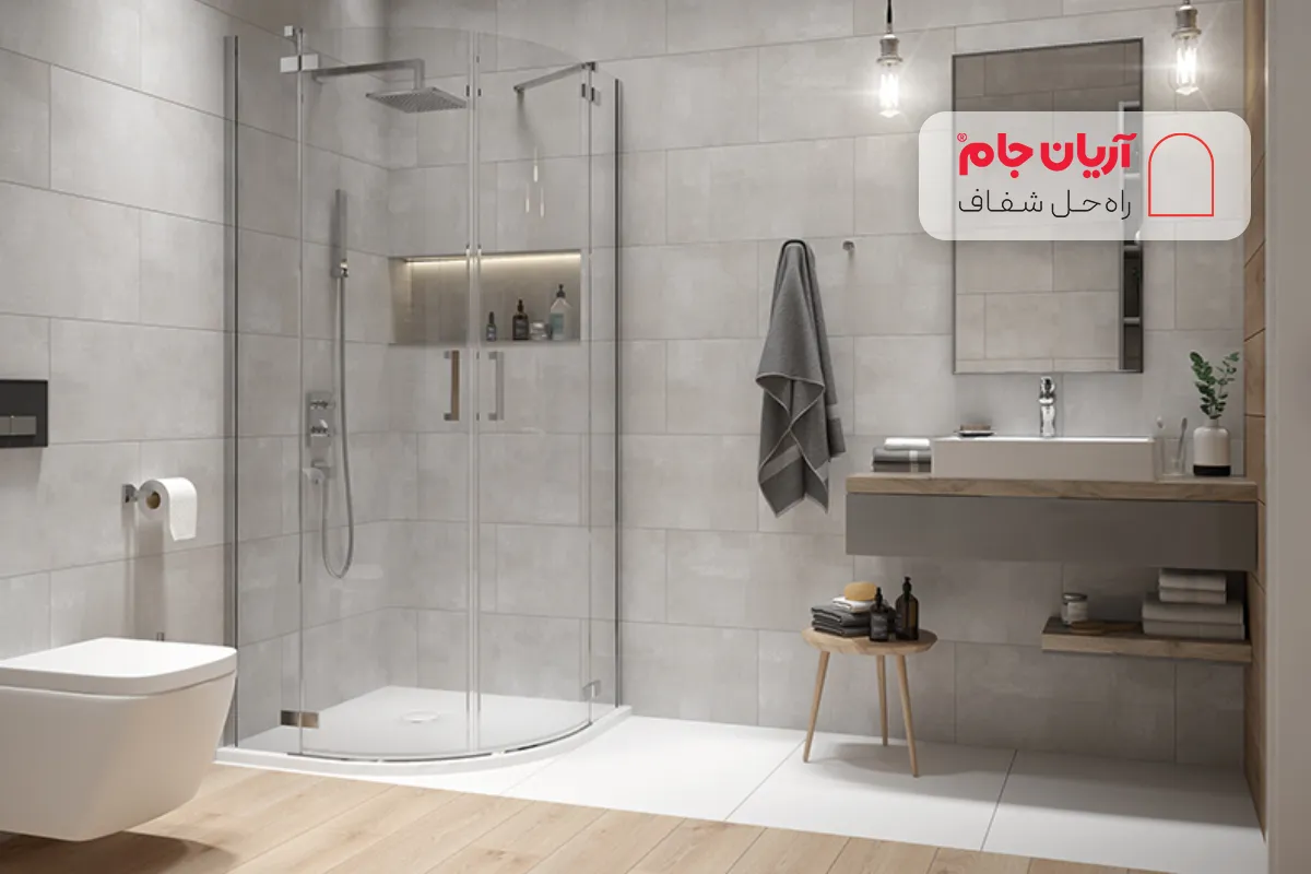 اصول طراحی حمام و دستشویی مشترک