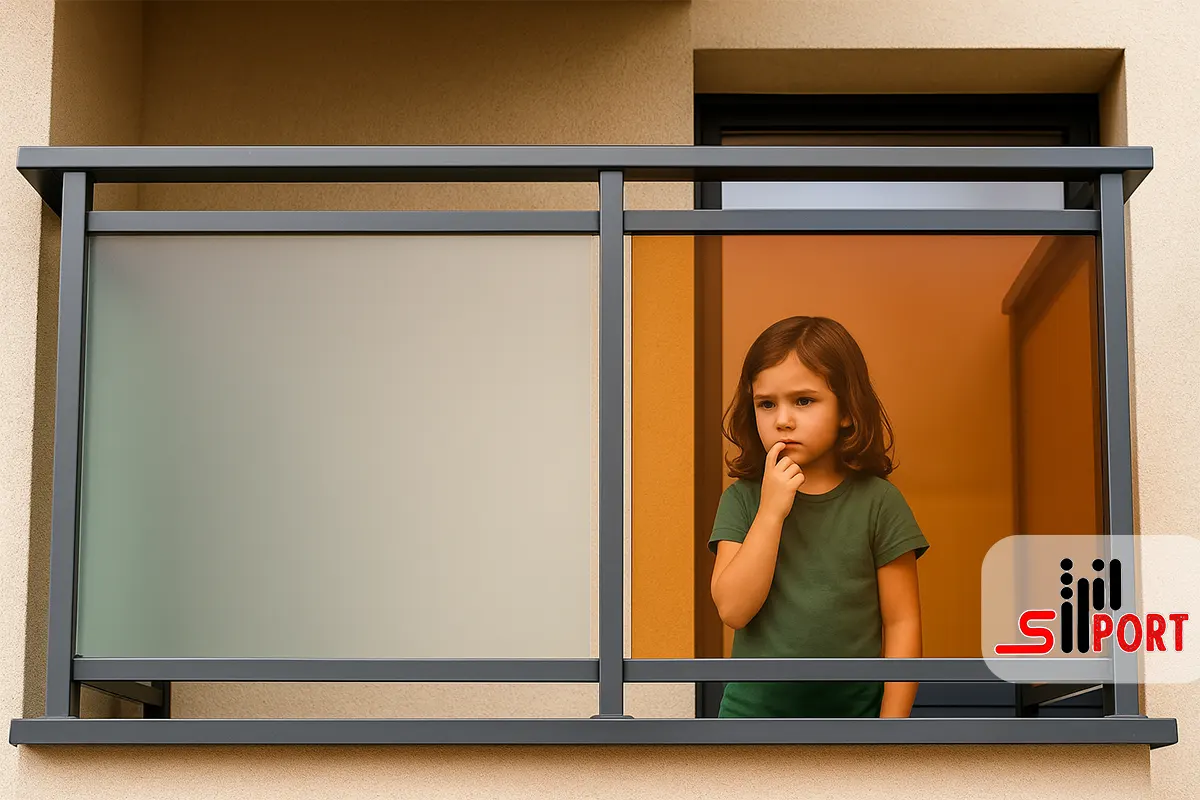 شیشه بالکن رنگی یا مات؛ چطور حریم خصوصی کودک را حفظ کنیم؟