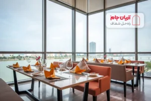 شیشه بالکن برای رستوران و کافی شاپ