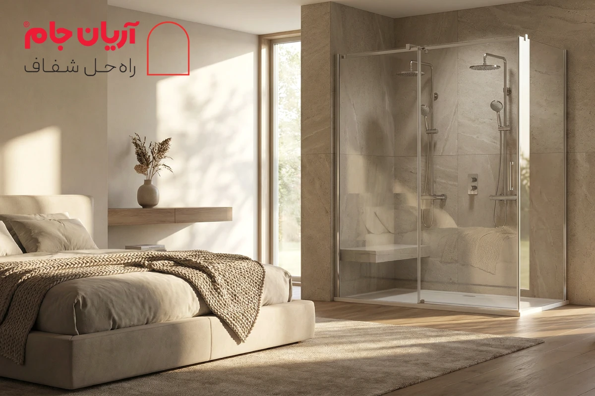 حمام مستر شیشه ای آریان جام