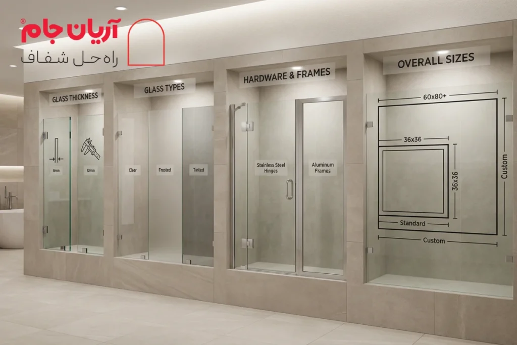 قیمت کابین دوش شیشه‌ای