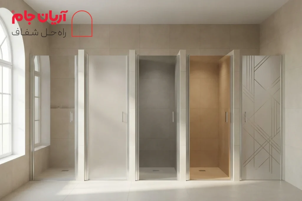 انواع شیشه کابین دوش