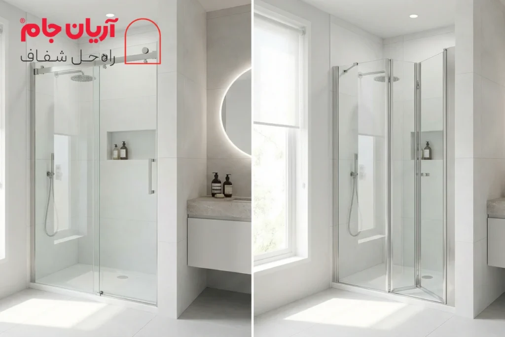 کابین دوش برای حمام کوچک